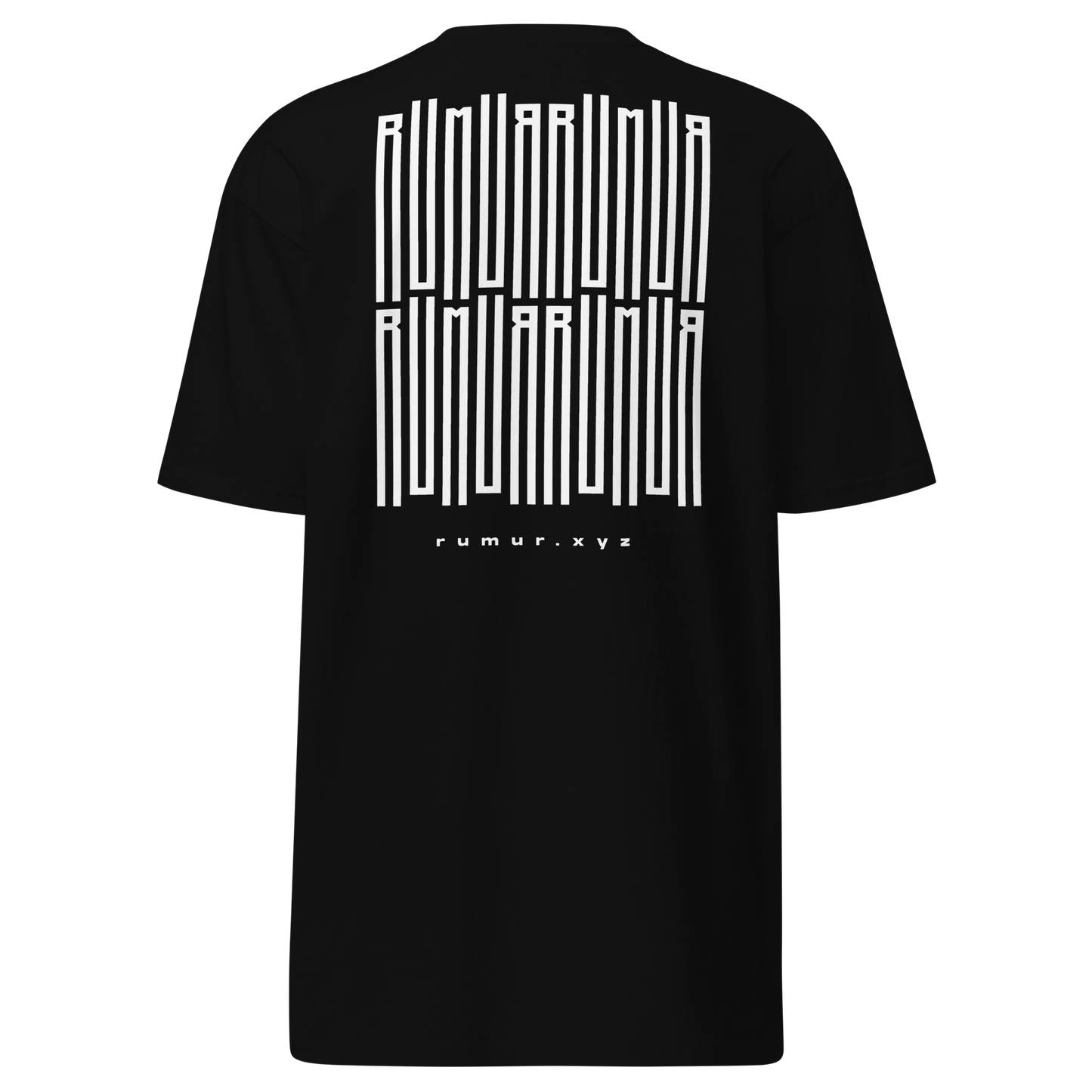 RUMUЯ Bars Tee (Black Heavyweight)