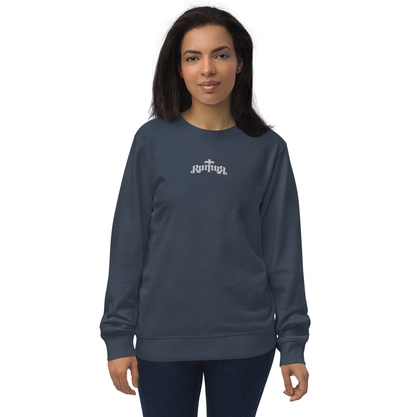 RUMUЯ Cross Navy Sweatshirt