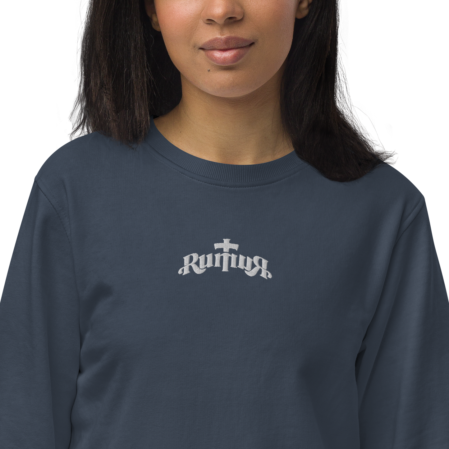 RUMUЯ Cross Navy Sweatshirt